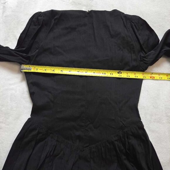 New 0 Reformation (from Anthropologie) Oria Midi Dress in black *Runs small - Picture 7 of 10